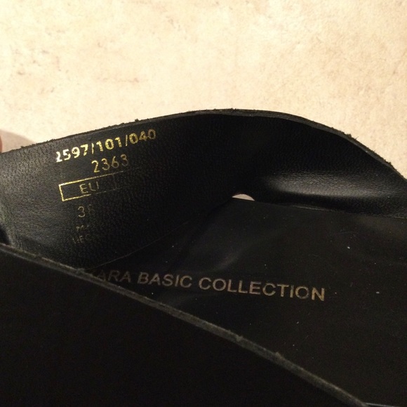 Zara Collection leather braided sling backs - Picture 3 of 8